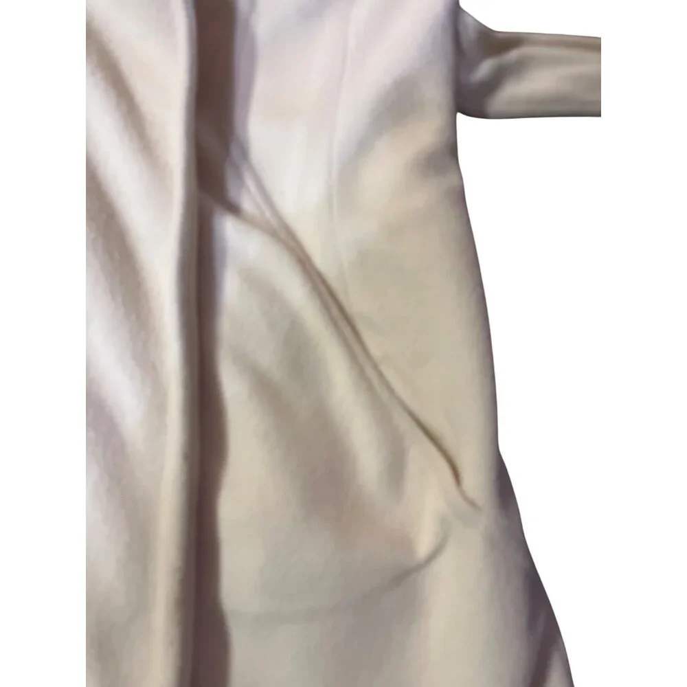 Vintage Kashmiracle Coat Womens S/M? Cream Fur Collar Used Long Belted Coat Uniq - Picture 15 of 16